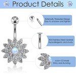 Set of 10 Surgical Steel Belly Button Rings