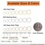 Tiny 14k Gold Filled Nose Hoop for Women