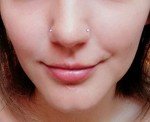 10Pcs 18G Surgical Steel Nose Rings with CZ