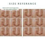 Tiny 14k Gold Filled Nose Hoop for Women