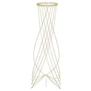 Layered Gold Body Chain with Tassels for Women