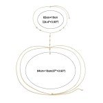 14K Gold Layered Body Chain with Rhinestones