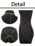 Layered Gold Body Chain with Tassels for Women