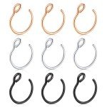 D.Bella 20G Faux Piercing Hoop Nose Ring Set