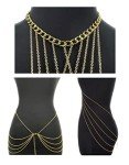 Layered Gold Body Chain with Tassels for Women