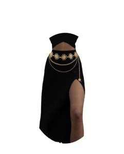 Boho Sun Moon Multilayer Waist Chain Belt