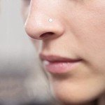 D.Bella 18g Clear Bioflex L Shape Nose Ring