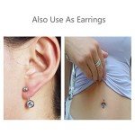 15 PCS Colorful Surgical Steel Belly Button Rings