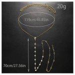 Elegant Gold Waterdrop Body Chain for Brides