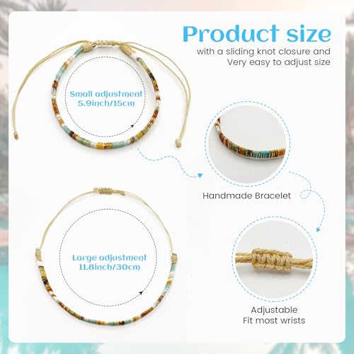 18 pcs Boho Surfer Braided Christian Bracelet Set