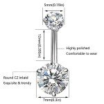 15Pcs Dangle Belly Button Rings for Women