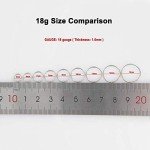 Small Silver Nose Rings – 18 Gauge Hoop Jewelry