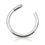 Sterling Silver Clip-On Nose Ring - Faux Hoop