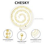 Chesky Gold Layered Waist Chain for Women