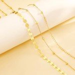Chesky Gold Layered Waist Chain for Women