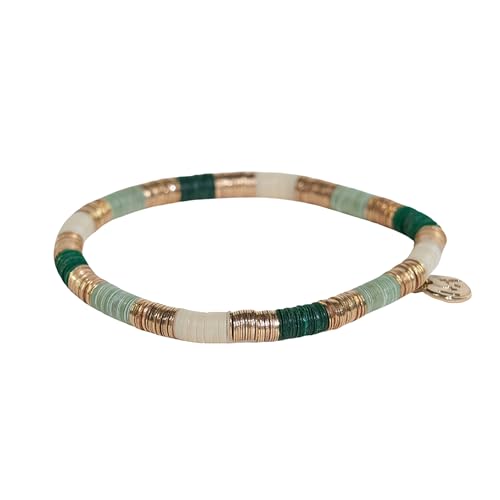 Boho Stackable Bracelets with Grace Sequin and Circle Charm