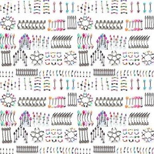 110 PCS Body Jewelry Set: 22 Styles