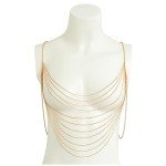 Gold Multi-Layered Tassel Body Chain Jewelry