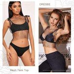 Rhinestone Mesh Body Chain for Women’s Parties