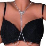 Rhinestone Butterfly Body Chain Necklace for Nipple