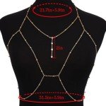 Gold Crystal Body Chain for Women