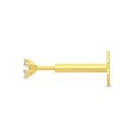 14K Gold Natural Diamond Nose Pin Stud