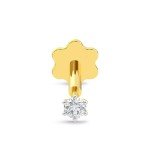 14K Gold Natural Diamond Nose Pin Stud