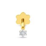 14K Gold Natural Diamond Nose Pin Stud