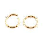 Gold Color Hinged Segment Nose Ring & Clicker