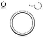 Hinged Steel Nose Ring and Septum Clicker