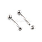 Solid Titanium 14G Tongue Barbell Jewelry