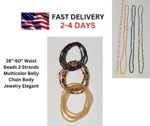 Multicolor Waist Beads Belly Chain Jewelry