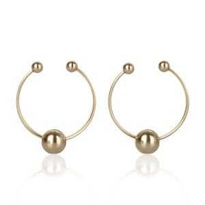 Gold Clip-on Non-Piercing Nipple Rings Jewelry