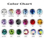 5-Pack Surgical Steel Gem Ball Body Jewelry