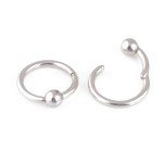 Hinged Ball Closure Captive Bead Nose Ring