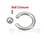 Handmade Steel Captive Bead Ring Septum Earrings