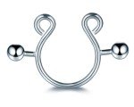 Dangle Non-Piercing Stainless Steel Nipple Rings
