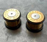 Gold Plated 357 Magnum Bullet Ear Plugs