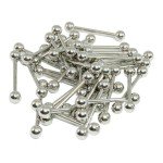 20pc Surgical Steel 14g Straight Barbells Jewelry