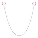 Fuchsia Non-Piercing Nipple Chain Jewelry