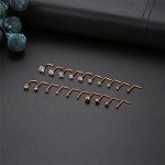 20PCS Surgical Steel CZ L-Shaped Nose Studs