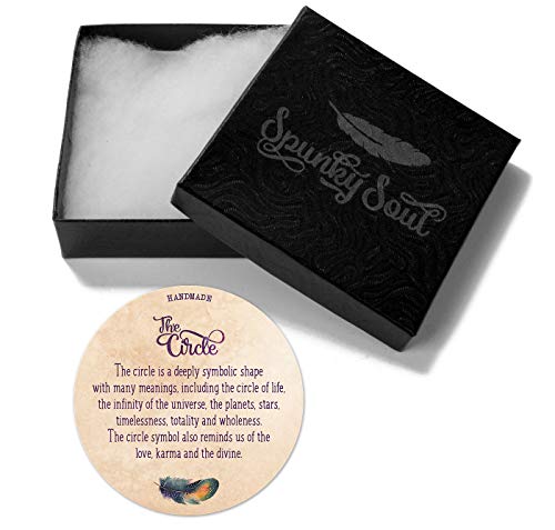 Brown Leather Wrap Bracelet with Antique Gold Circle