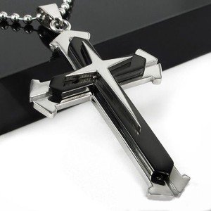 Men's and Women's Stainless Steel Cross Necklaces