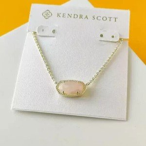 Kendra Scott Gold Rose Quartz Pendant Necklace