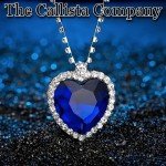 Titanic Blue Heart of the Ocean Pendant Necklace