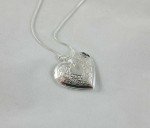 Sterling Silver Heart Locket Necklace, 18