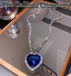 Titanic Blue Heart of the Ocean Pendant Necklace