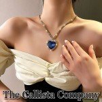 Titanic Blue Heart of the Ocean Pendant Necklace