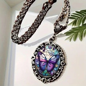 Retro Boho Butterfly Pendant Necklace Romantic Jewelry Gift Women Girls New