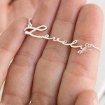 Personalized Sterling Silver Name Necklace Pendant
